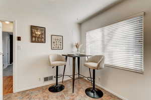 View of dining room