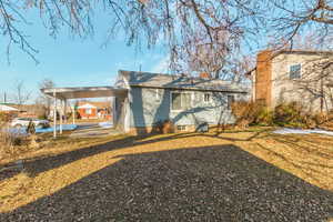 Exterior space with a carport