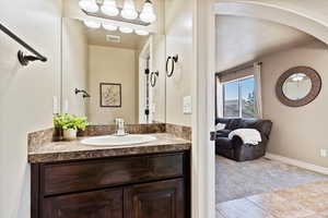 Half Bathroom with vanity