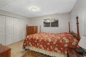 Third Bedroom featuring a closet and carpet