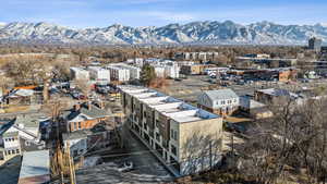 Bird's eye view featuring a mountain view