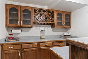 Kitchen featuring a textured ceiling