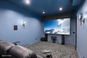 View of home theater room