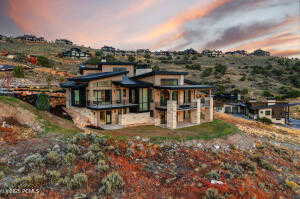 View of back house at dusk