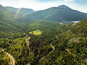 Mountain view with a water view