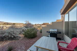 Exterior space featuring area for grilling