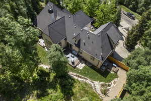 Aerial view of property and surrounding area