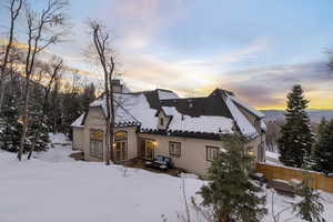 View of snowy exterior