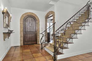 View of tiled entryway