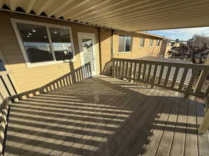 View of deck