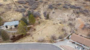 Birds eye view of property