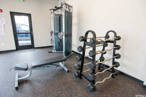 View of workout area