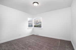 View of carpeted empty room