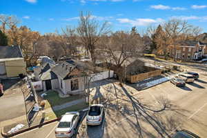 Birds eye view of property