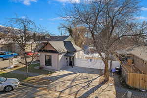 View of front of house with central AC unit