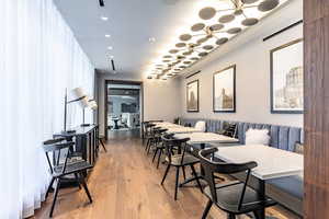 Dining room featuring light hardwood / wood-style floors