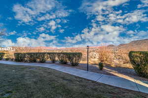 North Eastern View of yard featuring a mountain view