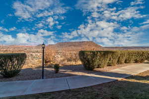 Eastern View of yard with a mountain view