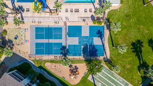 Drone / aerial view/courts