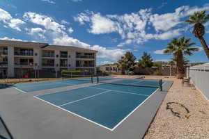 View o fPickleball court