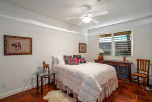 Bedroom 4 featuring ceiling fan