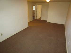 View of carpeted empty room