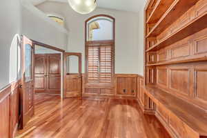 Interior space featuring light hardwood / wood-style floors