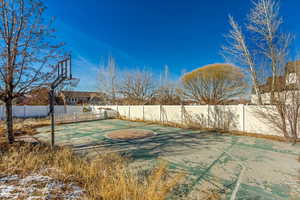 View of basketball court