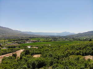 View of mountain background