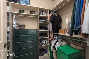 View of spacious closet