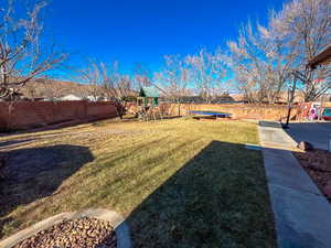 backyard with View of yard with a playground