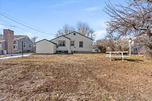 View of rear view of property