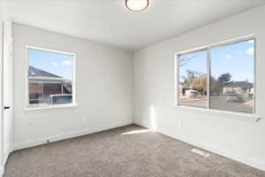 View of carpeted empty room