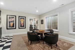 View of dining area