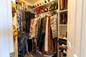 Master bedroom walk-in closet