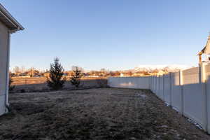 View of backyard