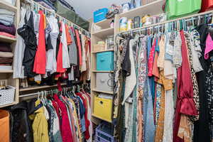 View of spacious closet