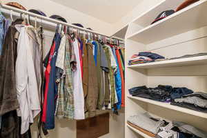 View of spacious closet