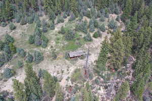 Birds eye view of property