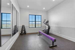 View of exercise room