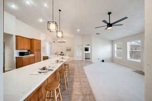 Open concept Kitchen/ dining room/family room/ den.