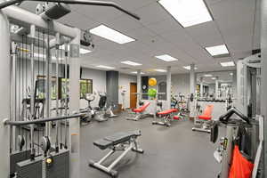 View of workout area