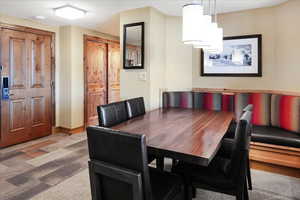 View of dining room