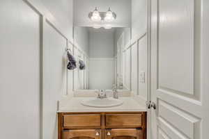 Bathroom with vanity