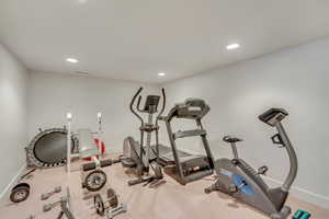 View of workout room