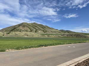 View of mountain feature with a rural view