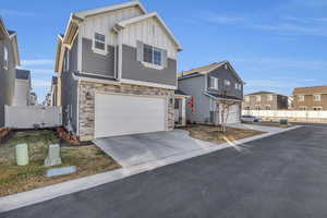 View of front of house featuring a garage