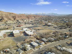 Bird's eye view featuring a mountain view