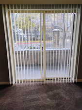 Interior details featuring carpet floors