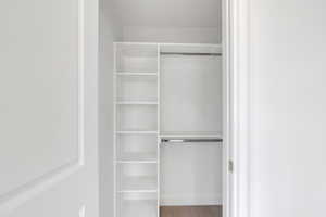 View of closet